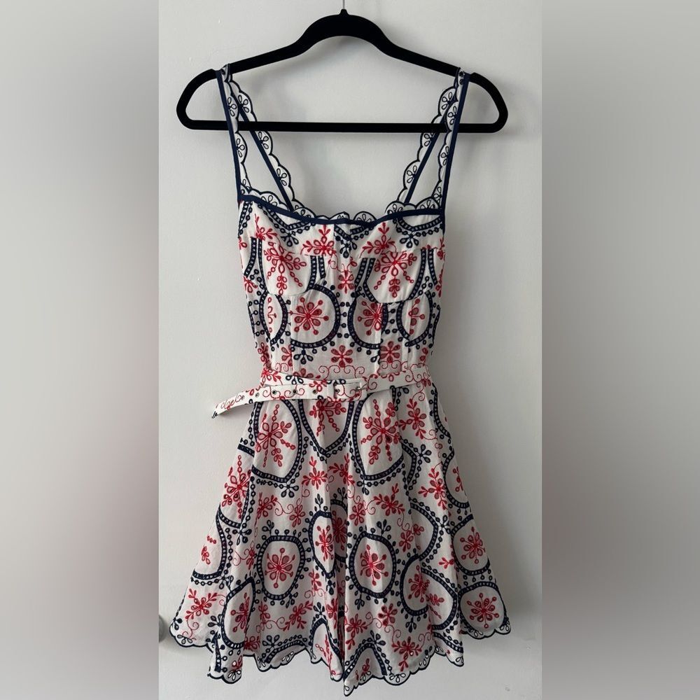 Charo Ibiza lace corset mini dress with belt